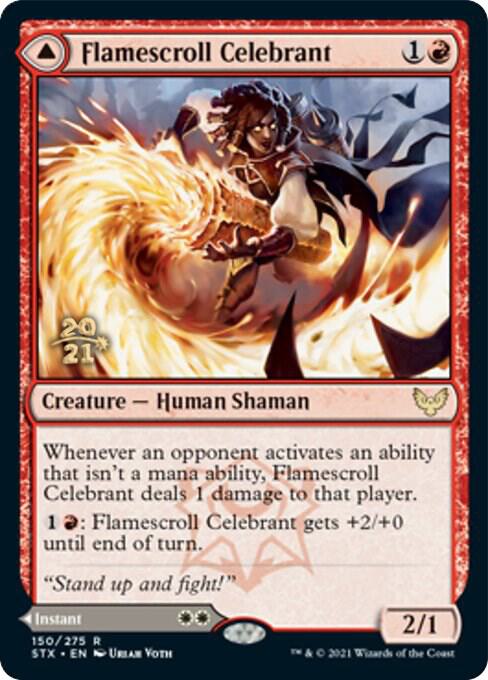 Flamescroll Celebrant [Prerelease Cards] 150