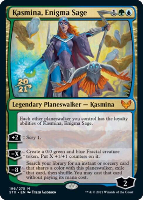 Kasmina, Enigma Sage [Prerelease Cards] 196