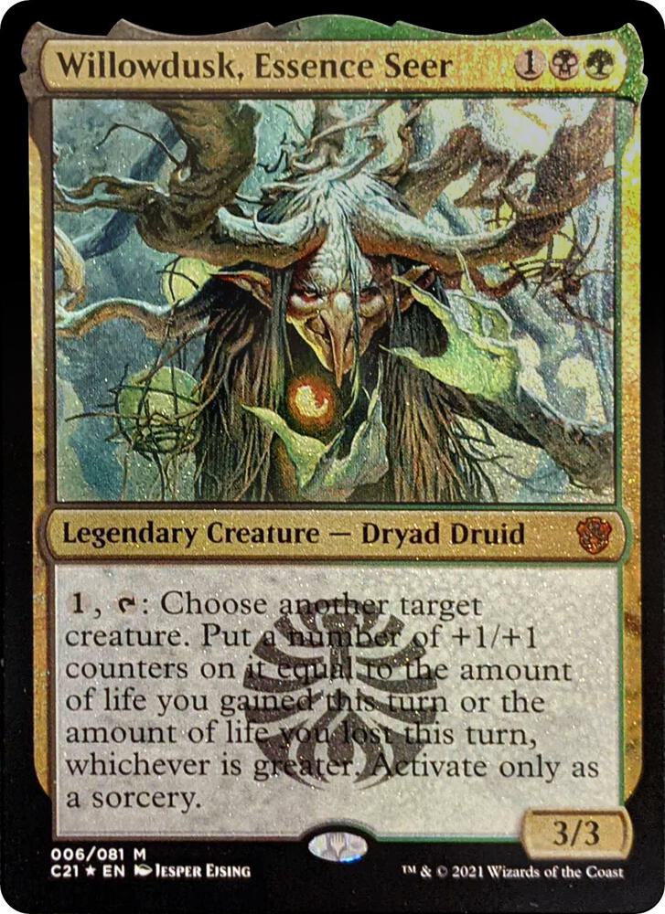 Willowdusk, Essence Seer (Display Commander) - Thick Stock [Commander 2021] 6
