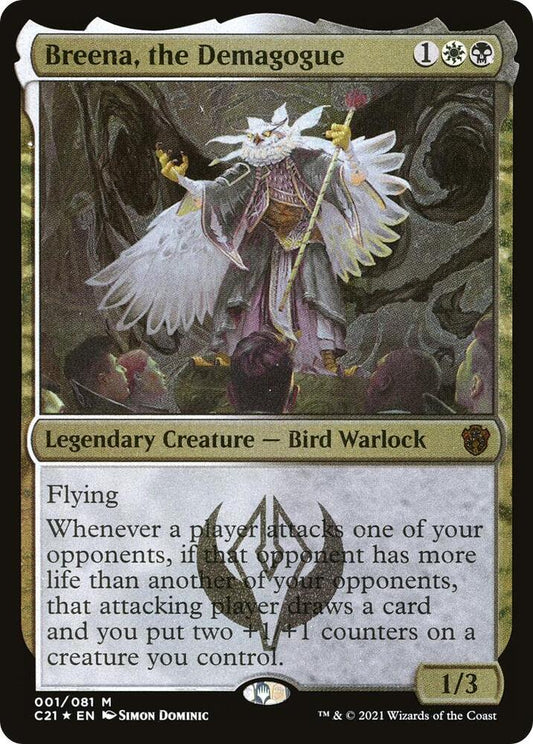 Breena, the Demagogue (Display Commander) - Thick Stock [Commander 2021] 1