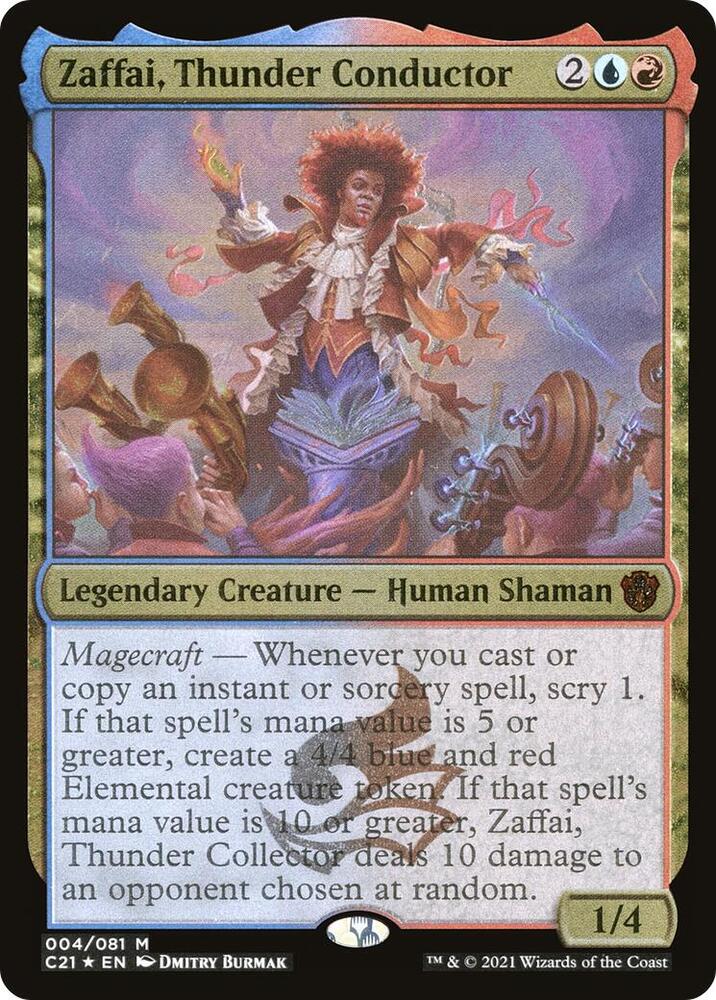 Zaffai, Thunder Conductor (Display Commander) - Thick Stock [Commander 2021] 4