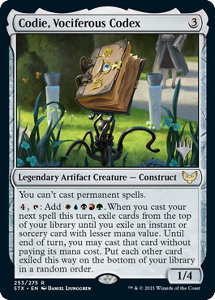 Codie, Vociferous Codex [Promo Pack: Strixhaven] 253