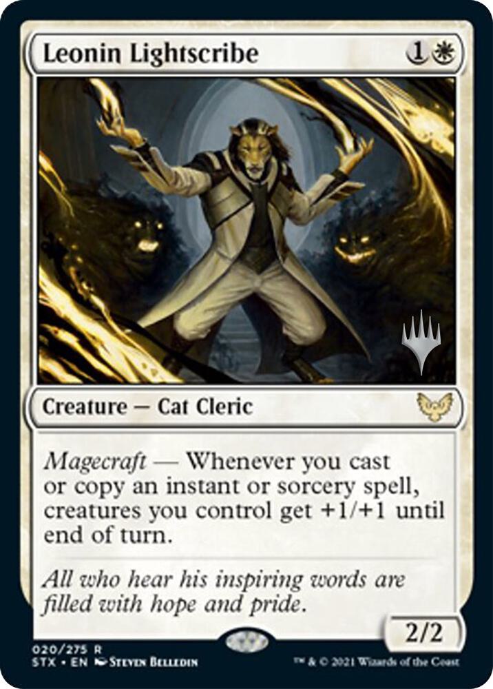 Leonin Lightscribe [Promo Pack: Strixhaven] 20