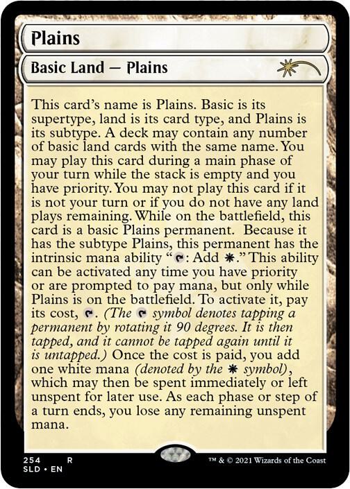 Plains (254) (Full-Text Lands) [Secret Lair Drop Series] 254