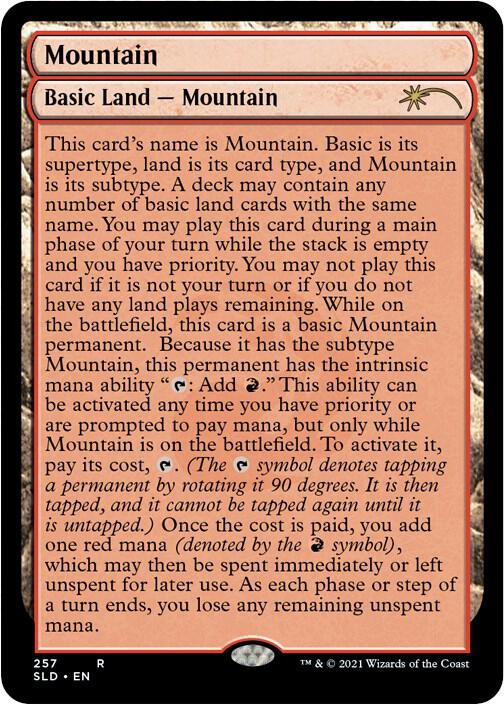 Mountain (257) (Full-Text Lands) [Secret Lair Drop Series] 257