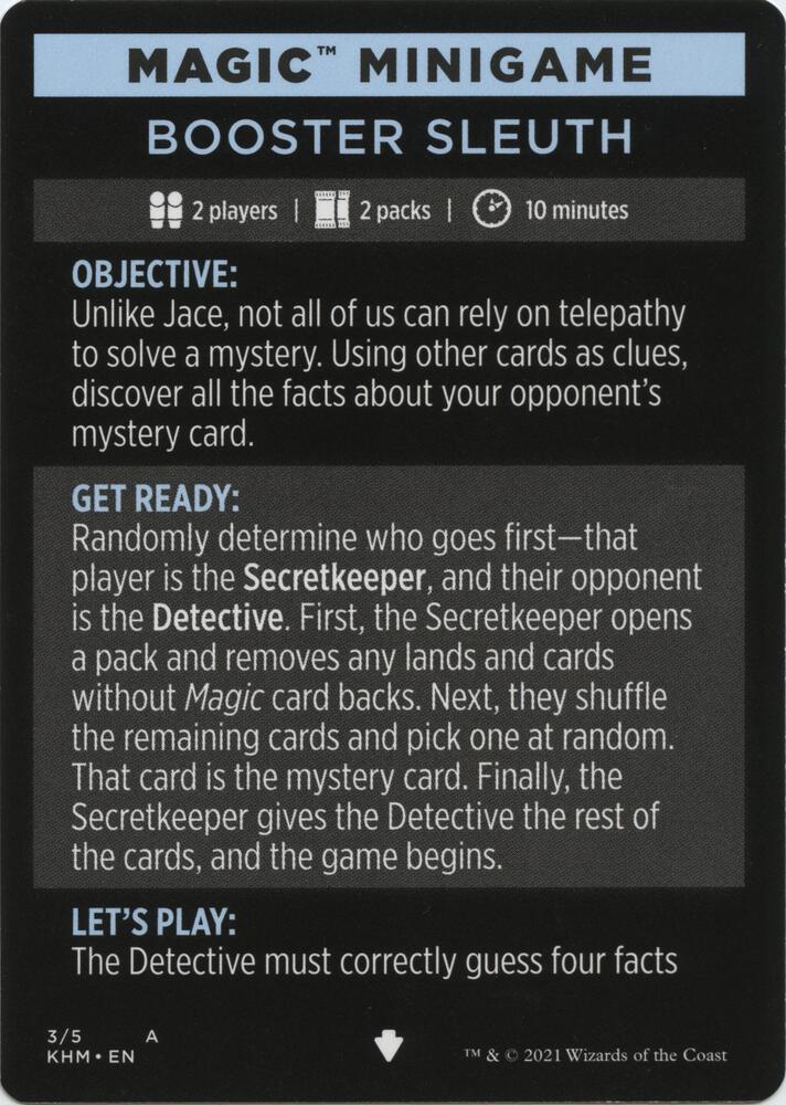 Magic Minigame: Booster Sleuth [Kaldheim] 3