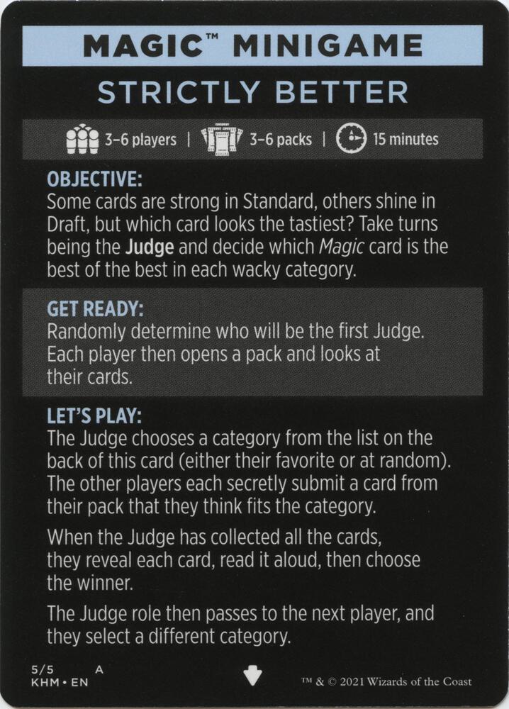 Magic Minigame: Strictly Better [Kaldheim] 5