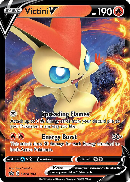 Victini V - SWSH104 [SWSH: Sword & Shield Promo Cards] SWSH104