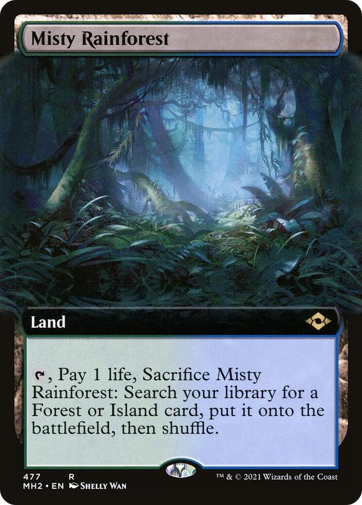 Misty Rainforest (Extended Art) [Modern Horizons 2] 477
