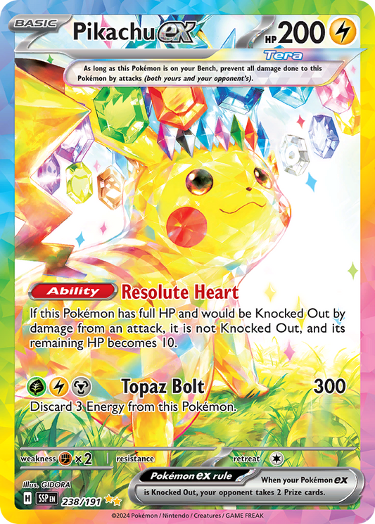 Pikachu ex - 238/191 Surging Sparks