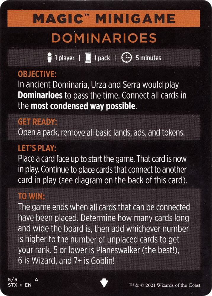 Magic Minigame: Dominarioes [Strixhaven: School of Mages] 5