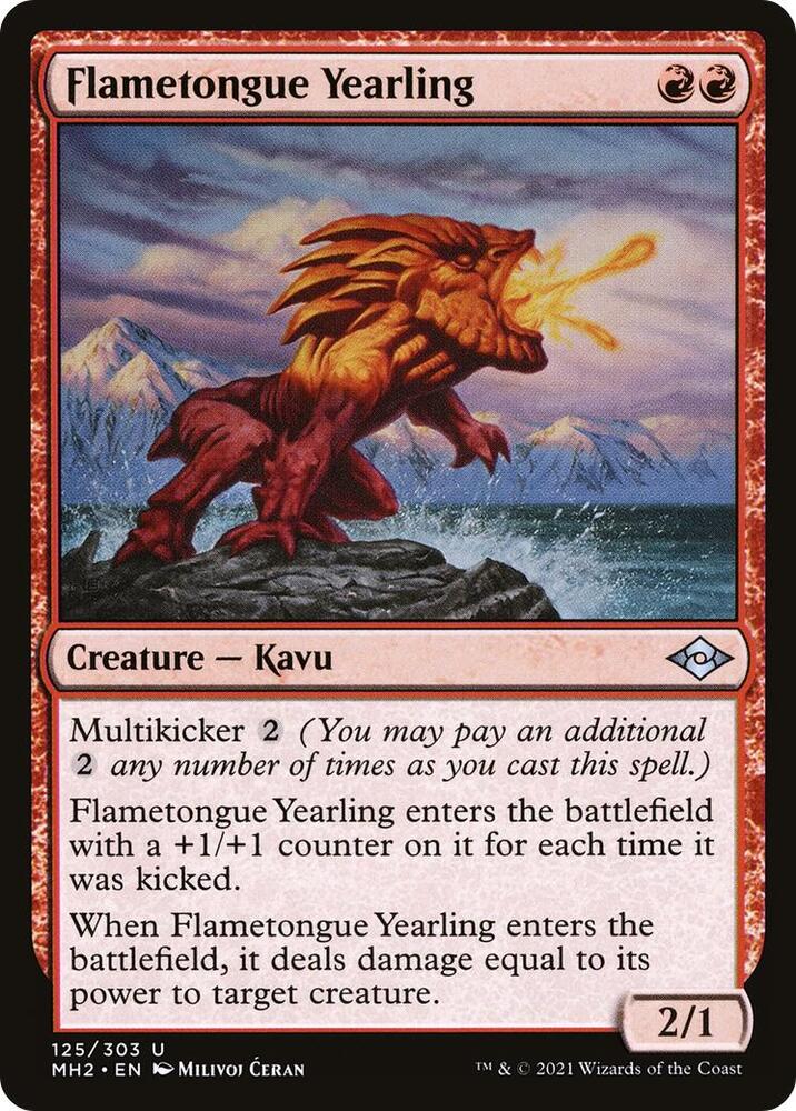 Flametongue Yearling [Modern Horizons 2] 125