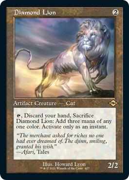 Diamond Lion (Retro Frame) (Foil Etched) [Modern Horizons 2] 427