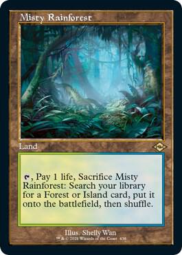 Misty Rainforest (Retro Frame) (Foil Etched) [Modern Horizons 2] 438
