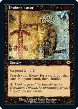 Profane Tutor (Retro Frame) (Foil Etched) [Modern Horizons 2] 401