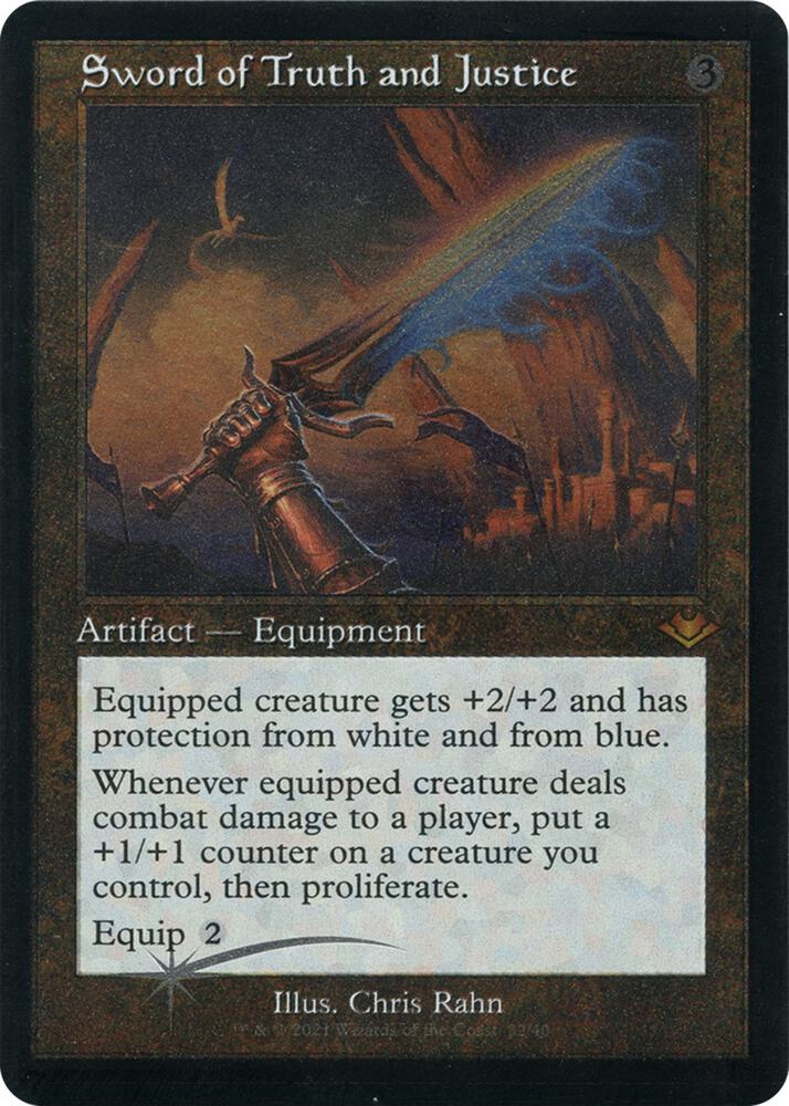 Sword of Truth and Justice (Retro Frame) (Foil Etched) [Modern Horizons] 32
