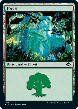 Forest (490) (Foil Etched) [Modern Horizons 2] 490
