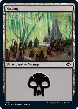 Swamp (485) (Foil Etched) [Modern Horizons 2] 485