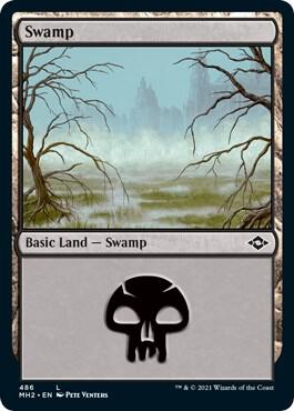 Swamp (486) (Foil Etched) [Modern Horizons 2] 486