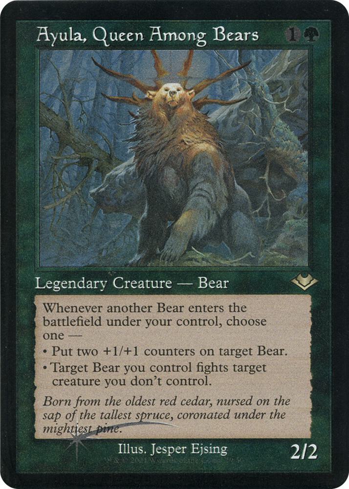 Ayula, Queen Among Bears (Retro Frame) (Foil Etched) [Modern Horizons] 19