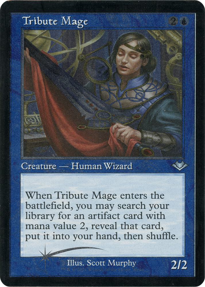 Tribute Mage (Retro Frame) (Foil Etched) [Modern Horizons] 10