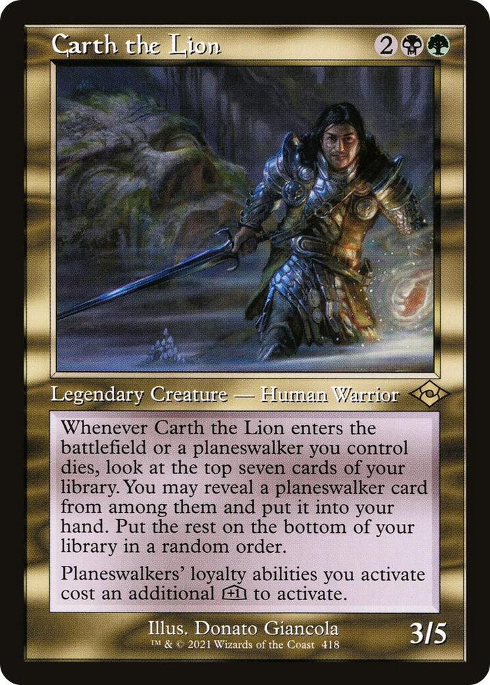Carth the Lion (Retro Frame) [Modern Horizons 2] 418