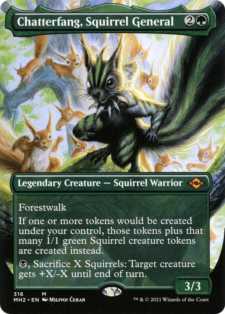 Chatterfang, Squirrel General (Borderless) [Modern Horizons 2] 316