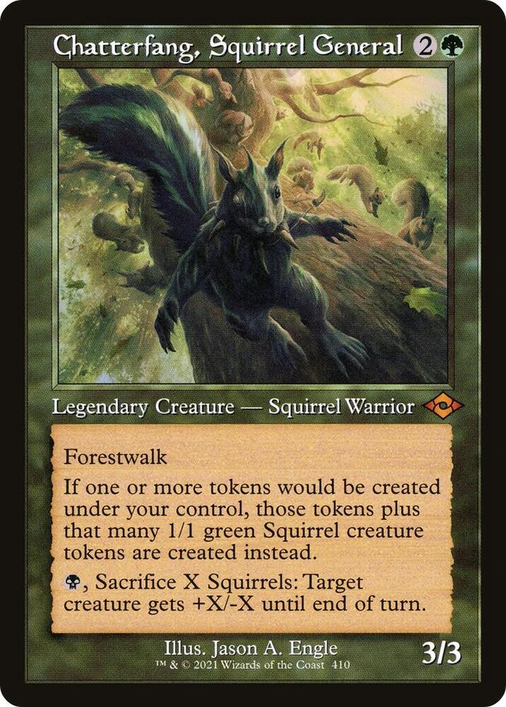 Chatterfang, Squirrel General (Retro Frame) [Modern Horizons 2] 410