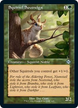 Squirrel Sovereign (Retro Frame) (Foil Etched) [Modern Horizons 2] 415