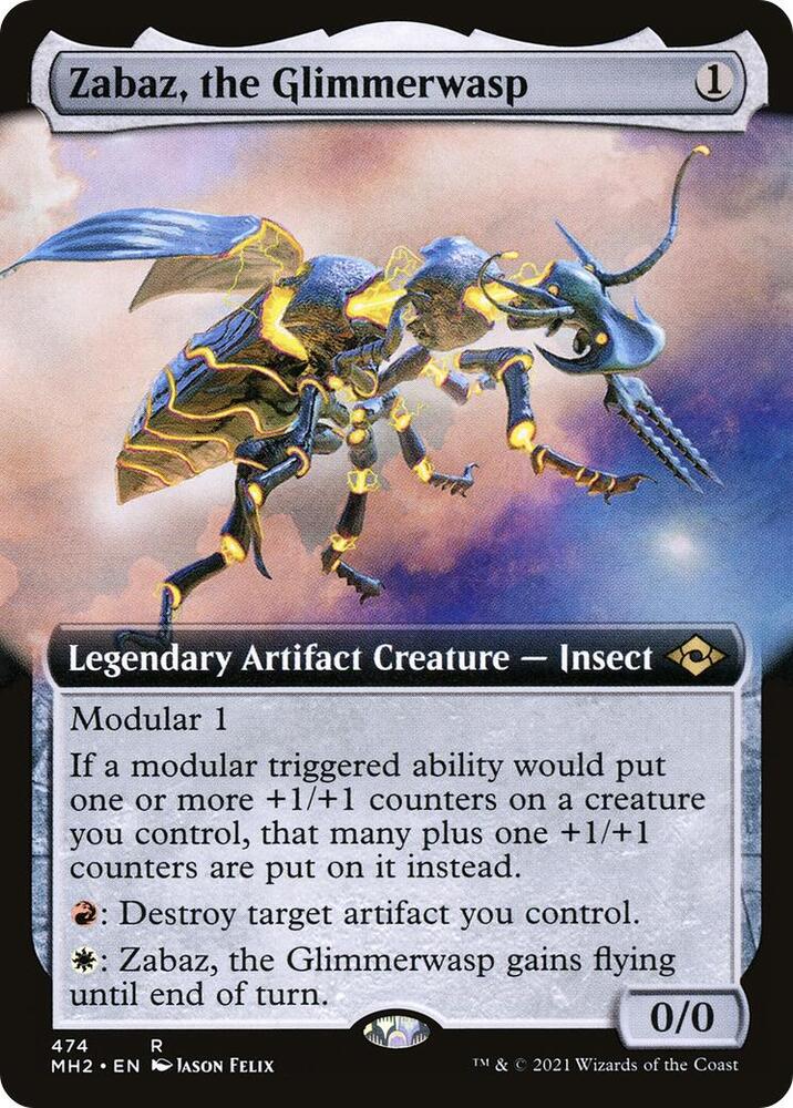 Zabaz, the Glimmerwasp (Extended Art) [Modern Horizons 2] 474