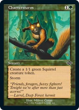 Chatterstorm (Retro Frame) (Foil Etched) [Modern Horizons 2] 411