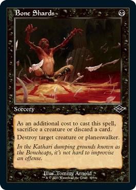 Bone Shards (Retro Frame) (Foil Etched) [Modern Horizons 2] 395