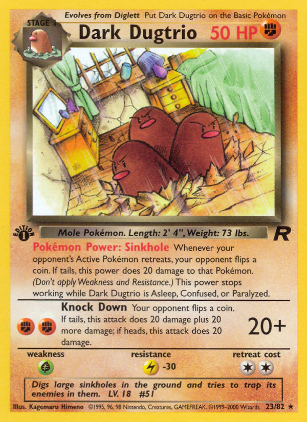 Dark Dugtrio - 23/82 Team Rocket