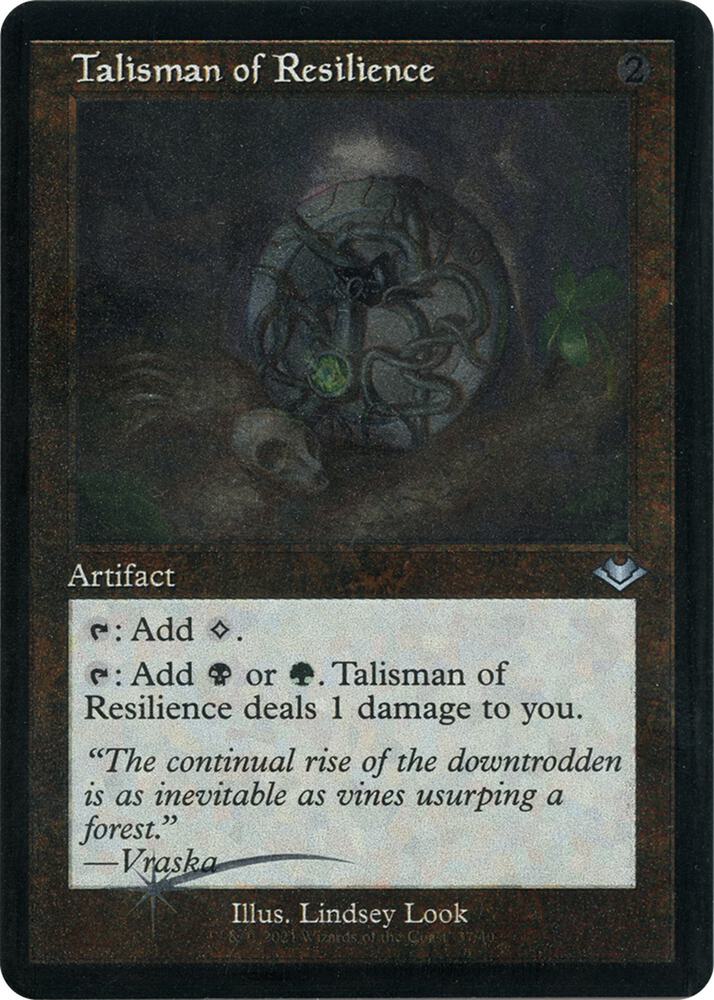 Talisman of Resilience (Retro Frame) (Foil Etched) [Modern Horizons] 37