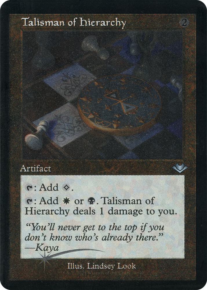 Talisman of Hierarchy (Retro Frame) (Foil Etched) [Modern Horizons] 36
