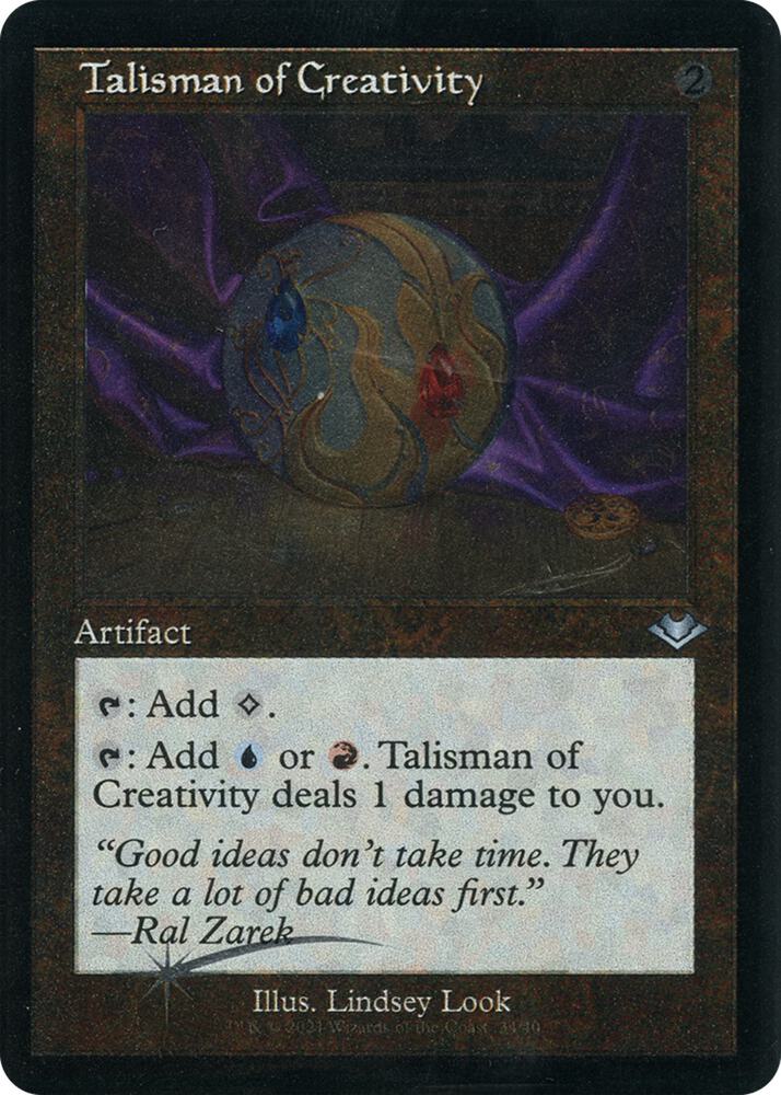 Talisman of Creativity (Retro Frame) (Foil Etched) [Modern Horizons] 34