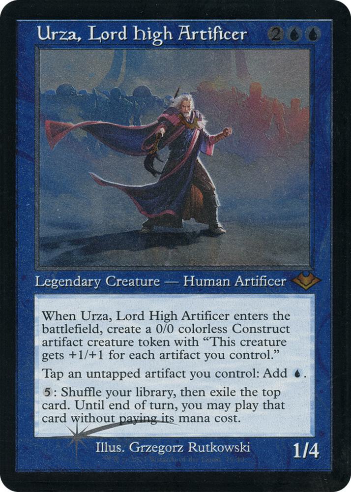 Urza, Lord High Artificer (Retro Frame) (Foil Etched) [Modern Horizons] 11