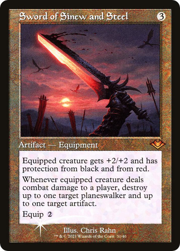 Sword of Sinew and Steel (Retro Frame) [Modern Horizons] 31