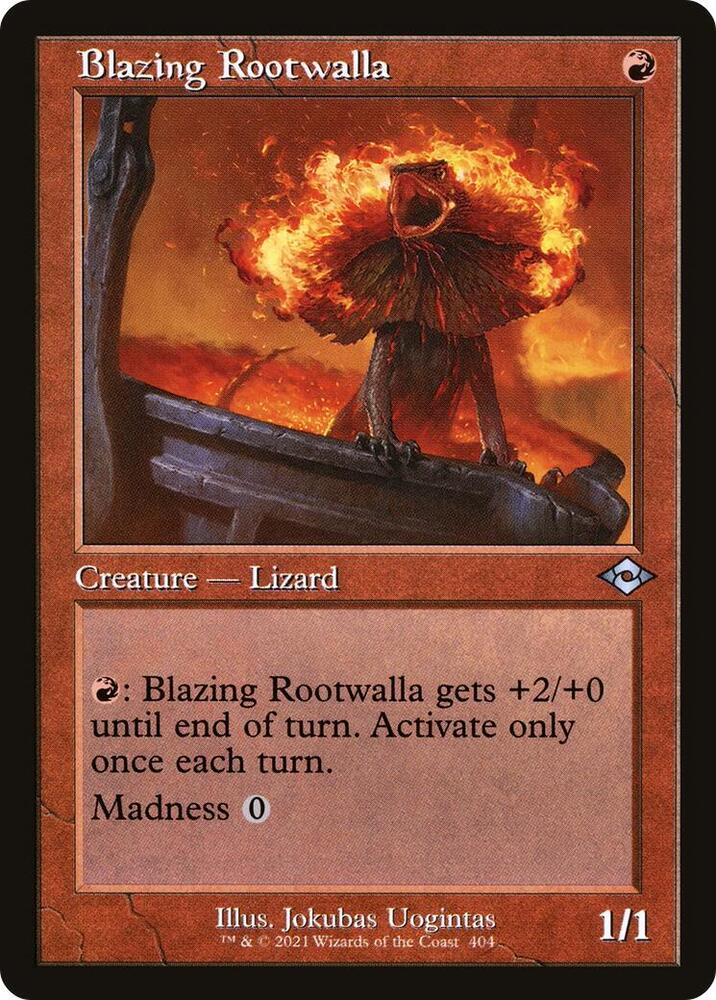 Blazing Rootwalla (Retro Frame) [Modern Horizons 2] 404