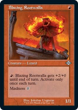 Blazing Rootwalla (Retro Frame) (Foil Etched) [Modern Horizons 2] 404