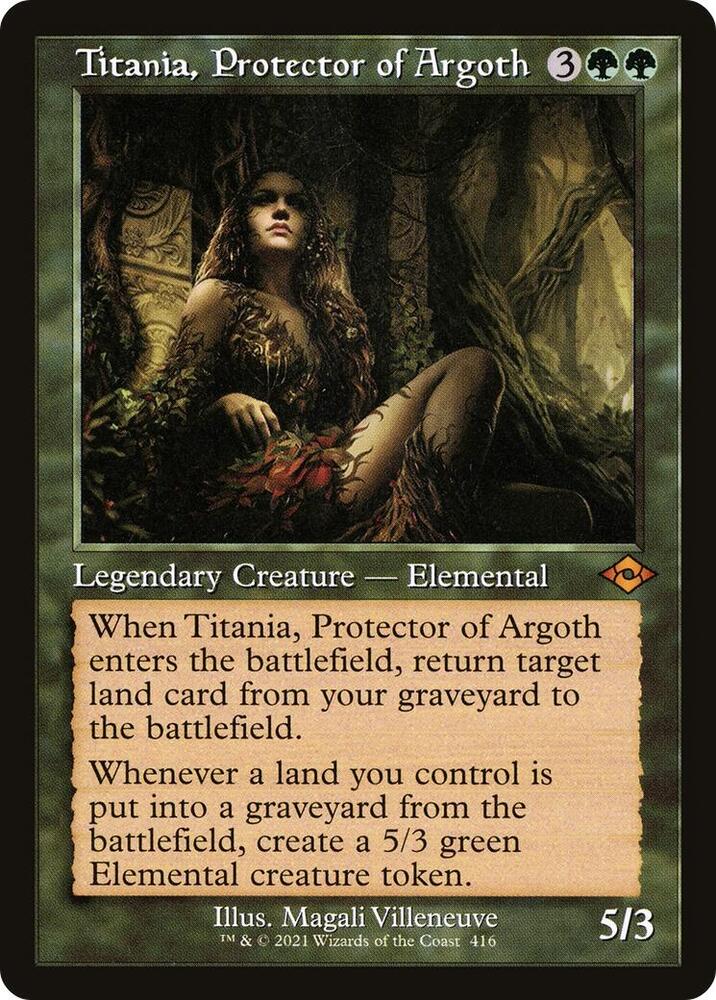 Titania, Protector of Argoth (Retro Frame) [Modern Horizons 2] 416