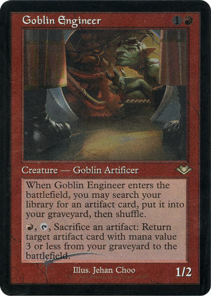 Goblin Engineer (Retro Frame) (Foil Etched) [Modern Horizons] 16