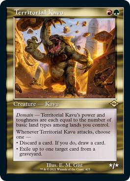 Territorial Kavu (Retro Frame) (Foil Etched) [Modern Horizons 2] 425
