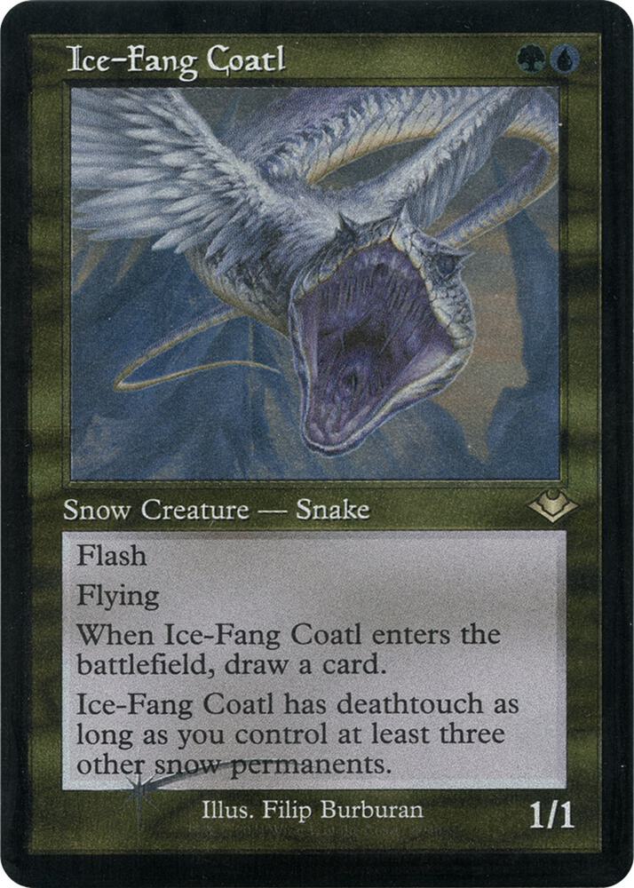 Ice-Fang Coatl (Retro Frame) (Foil Etched) [Modern Horizons] 27