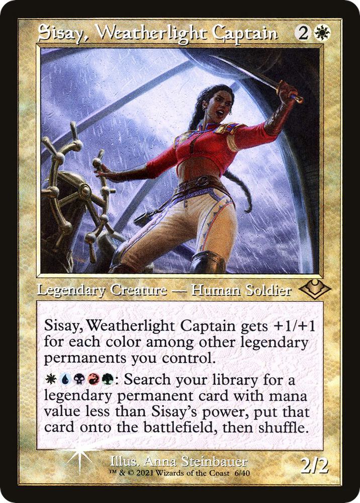 Sisay, Weatherlight Captain (Retro Frame) [Modern Horizons] 6