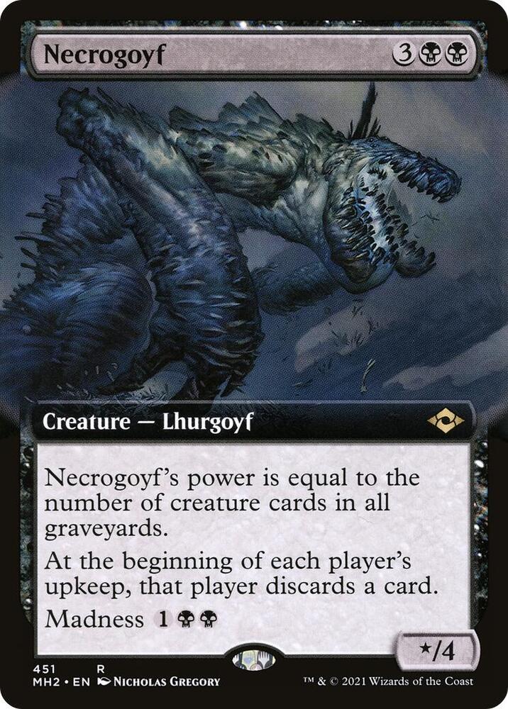 Necrogoyf (Extended Art) [Modern Horizons 2] 451