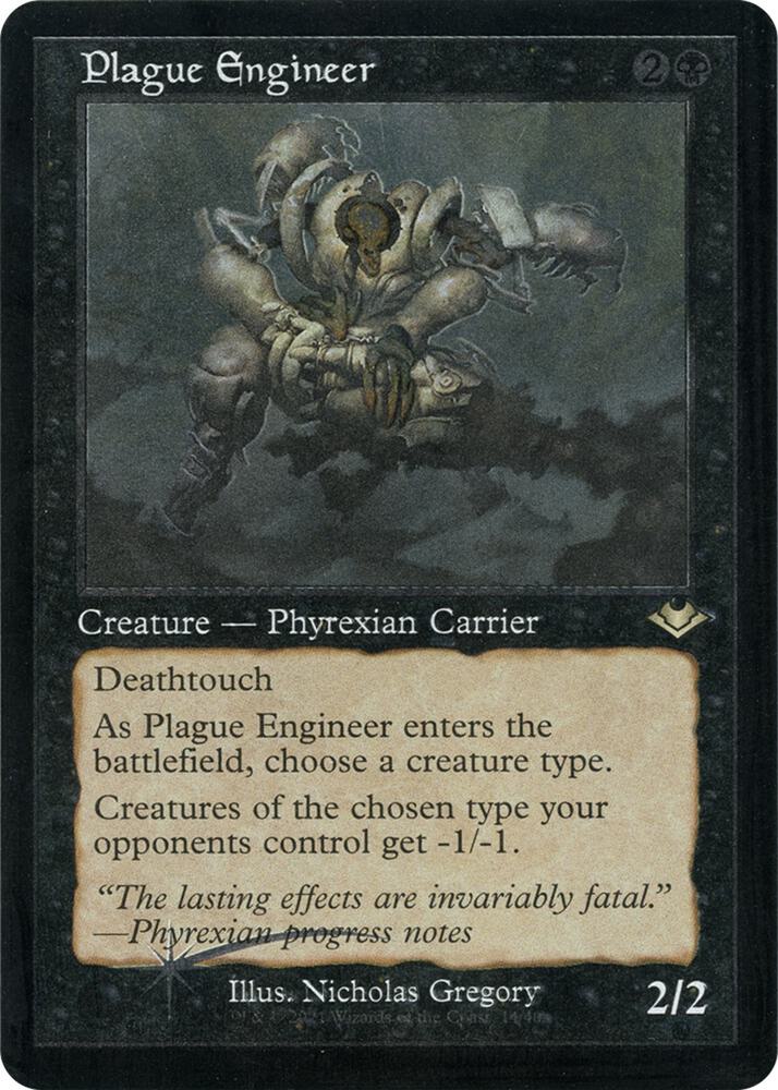 Plague Engineer (Retro Frame) (Foil Etched) [Modern Horizons] 14