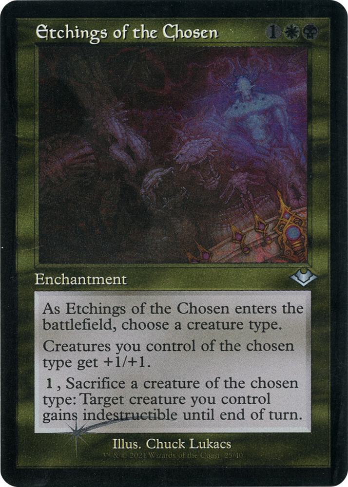 Etchings of the Chosen (Retro Frame) (Foil Etched) [Modern Horizons] 25