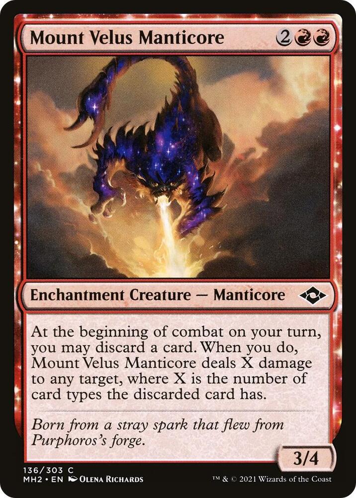 Mount Velus Manticore [Modern Horizons 2] 136