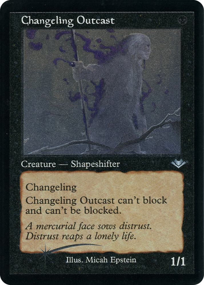 Changeling Outcast (Retro Frame) (Foil Etched) [Modern Horizons] 12